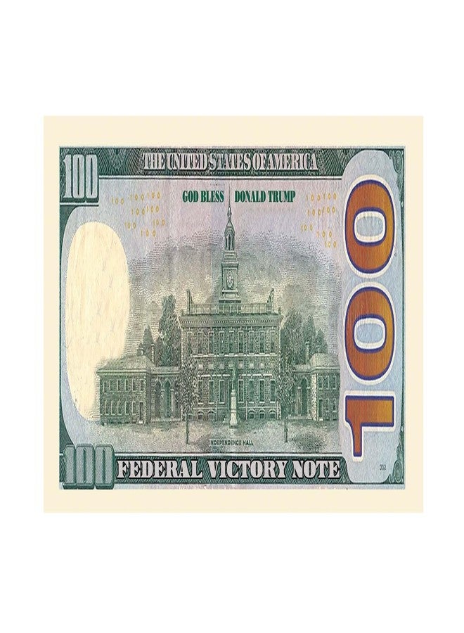 American Art Classics Donald Trump 100.00 Victory Limited Edition Novelty Dollar Bill - Pack of 50 - Full Color Front & Back Printing with Great Detail. Make America Great Again. - Image 3